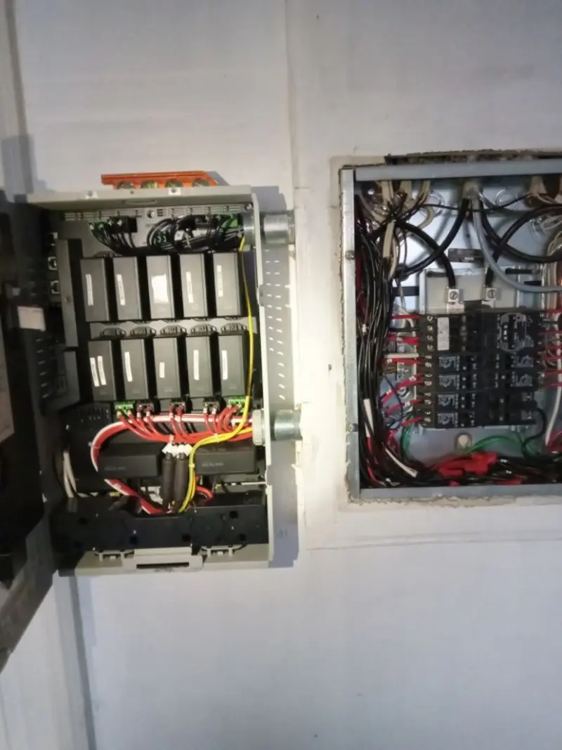 Electrical panel upgrade completed for Security Camera Wiring in Gaylord